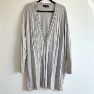 Jones New York Diamond Knit Long Cardigan